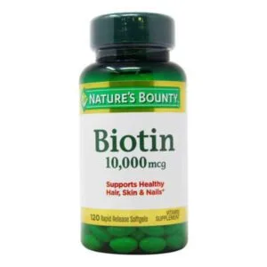 Biotina capsulas x120 nature`s bounty 10,000mcg