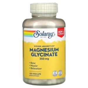 Magnesio Glycinato Solaray 350 Mg x 120 Cápsulas