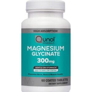 Magnesio Glycinate Qunol 300Mg x 60 Tabletas